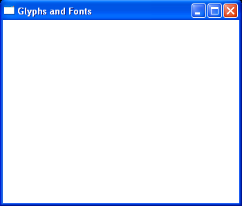 Glyphs with ttf font file