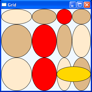 Grid with Column Definition and Row definition