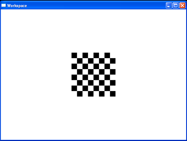 Paints a rectangle with a checkered pattern.