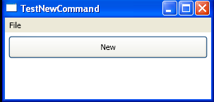 Use CommandBinding to bind ApplicationCommands.New in code