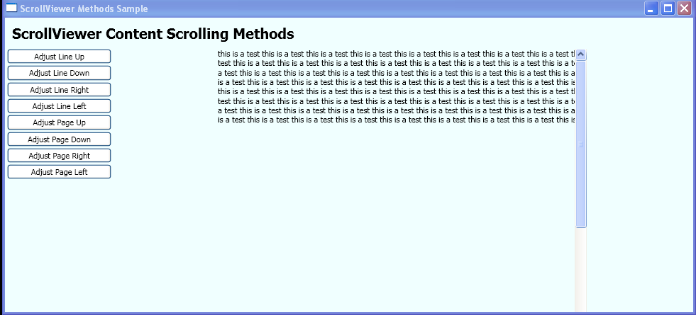 Use the content-scrolling methods of the ScrollViewer class