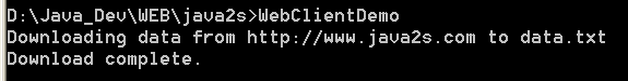 Use WebClient to download information into a file