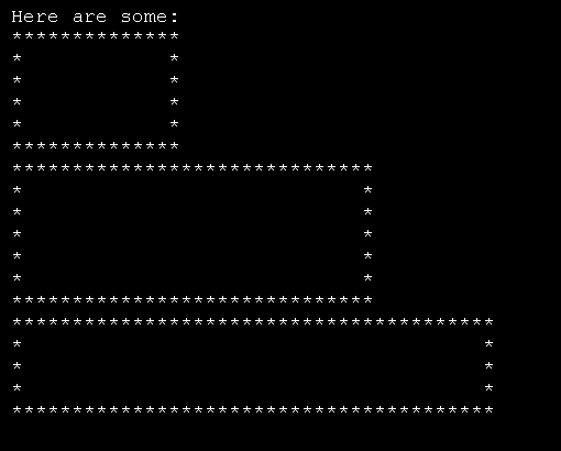 An inserter can be used to output data in any form