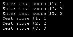 Assigning and Displaying Array Values