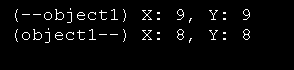 Overload the -- relative to MyClass class using a friend.