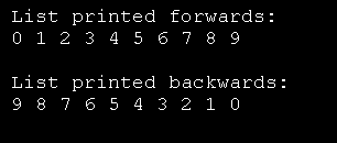 Understanding end() in List