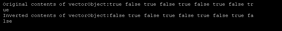 Use the logical_not unary function object in vector