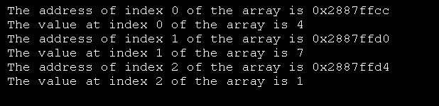 Using a Variable Pointer to Point to an Array