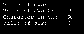 Variables: Global, Local variable