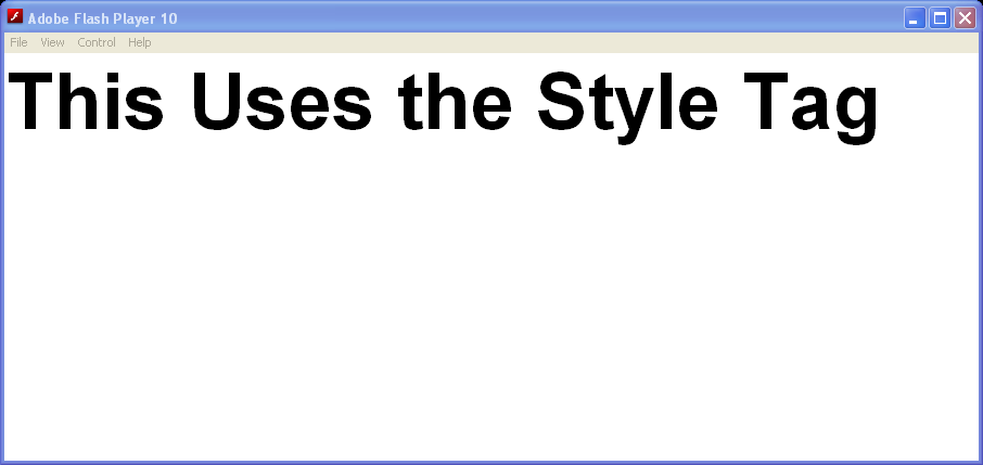 CSS Style Tag