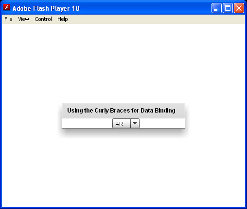 Data Binding Using Curly Braces Syntax