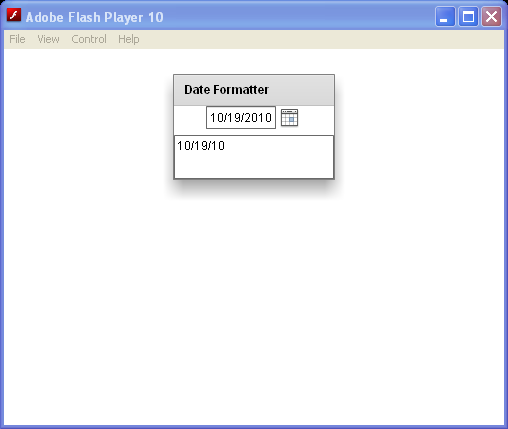 Data Formatting Using MXML Formatters