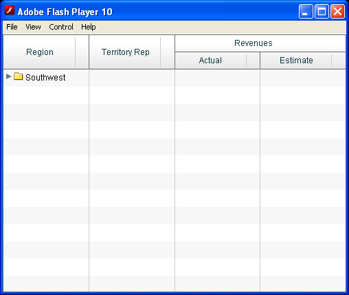 Hierarchical Advanced DataGrid Column Grouping