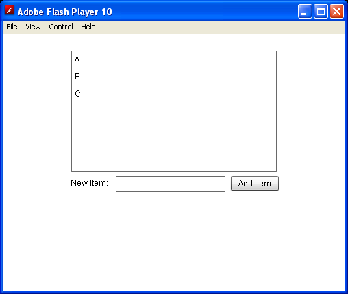 List With Hard Coded Array