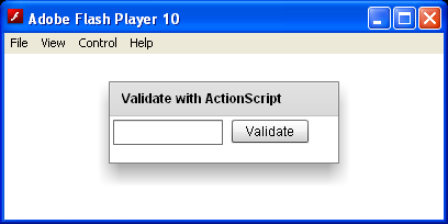 Validate Email With ActionScript