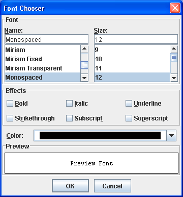 Advanced Font Chooser 