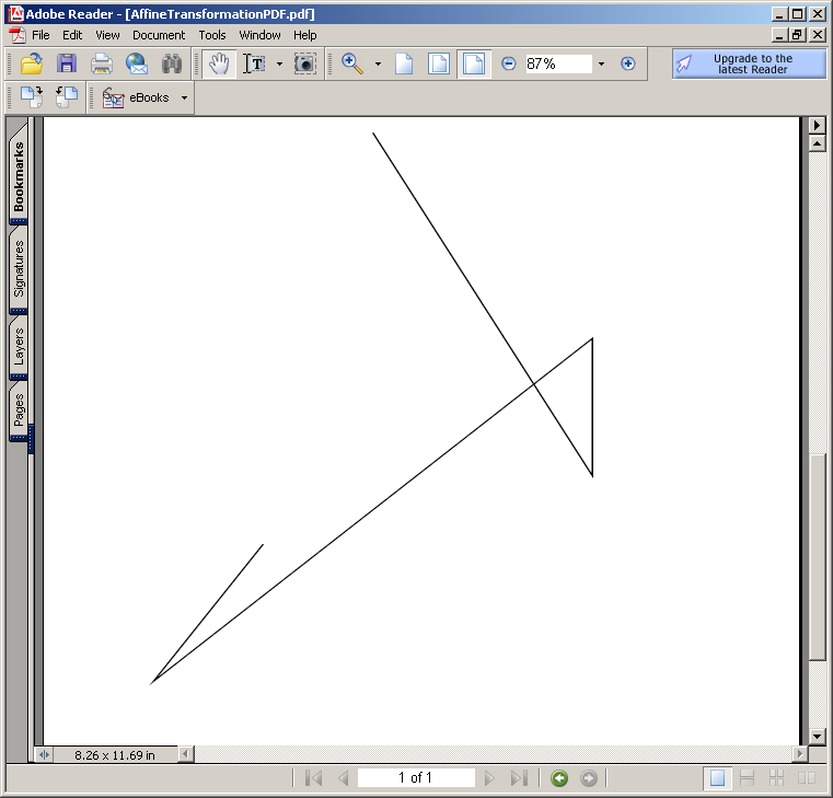 AffineTransformation in PDF