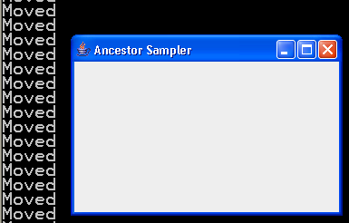 AncestorListener Demo