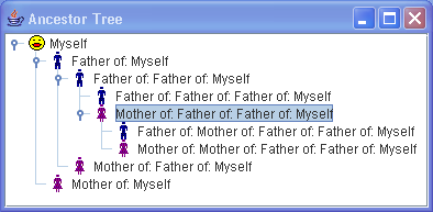 Ancestor Tree with Icons