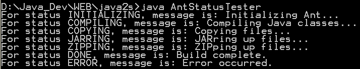 Java enum: EnumMap and Ant status