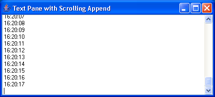 Appending TextPane