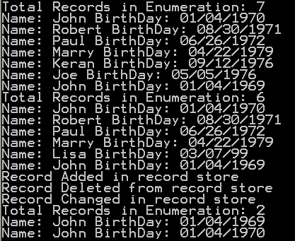 Birthday Database