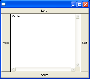 BorderLayout Sample