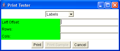 PrintPanel is the base for an open-ended series of classes