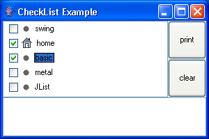 Check List Example