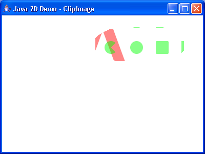 Animated clipping of an image and shapes with alpha