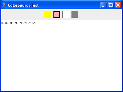 JTextArea subclass allows TransferableColor objects to