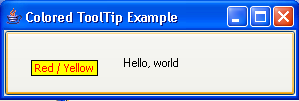 Colored ToolTip Example