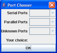 Open a serial port using Java Communications