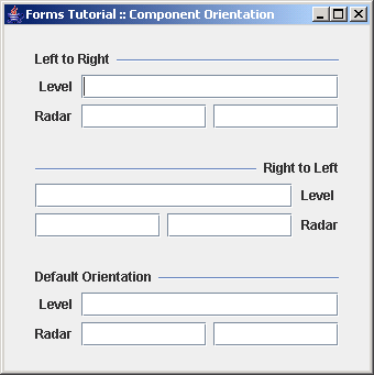 Build panels component orientation: left-to-right vs. right-to-left