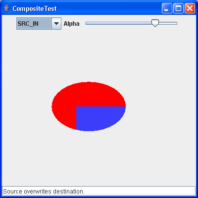 This program demonstrates the Porter-Duff composition rules