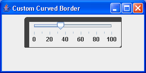 demonstrate the custom CurvedBorder class