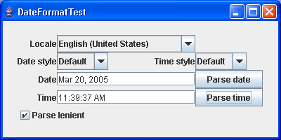 This program demonstrates formatting dates under various locales.