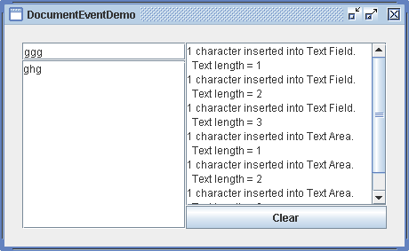 Document Event Demo