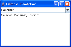 Editable ComboBox