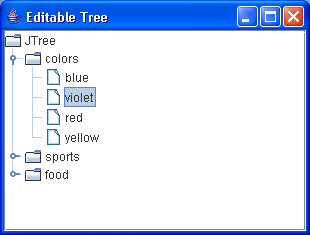 extends DefaultTreeCellEditor to create Tree Leaf editor