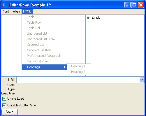 JEditorPane Example 19