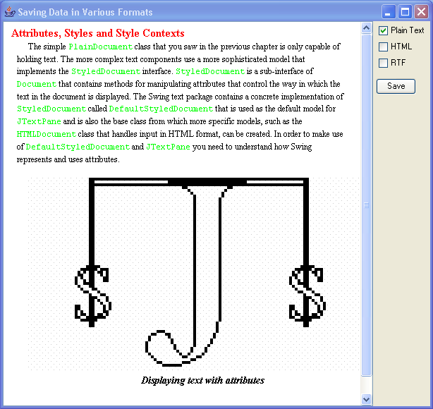 JEditorPane and the Swing HTML Package 8