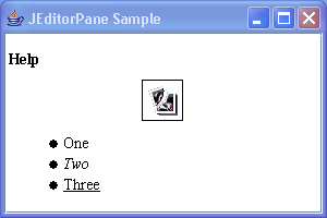 EditorPane Sample