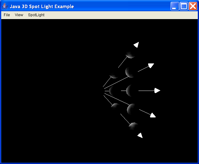 ExSpotLight - illustrate use of spot lights