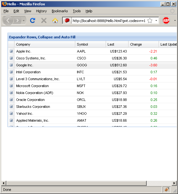 Add row expander (Ext GWT)