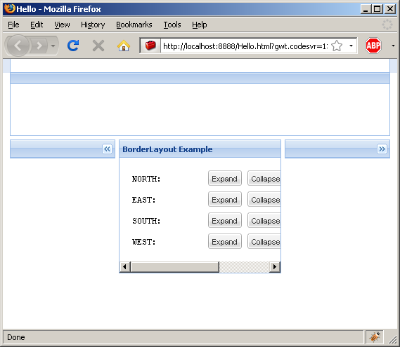 BorderLayout and BorderLayoutData (Ext GWT)