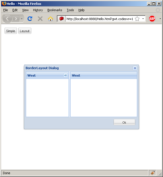 Dialog with layout (Ext GWT)