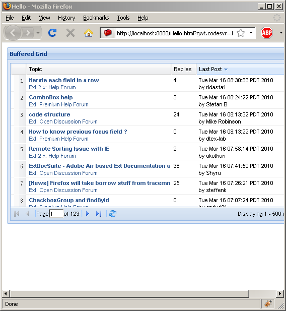 Using BufferView to create buffered grid (Ext GWT)