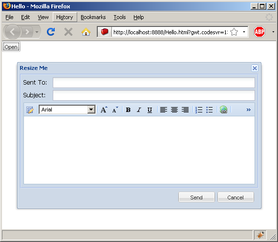 Using FormPanel to layout fields (Ext GWT)