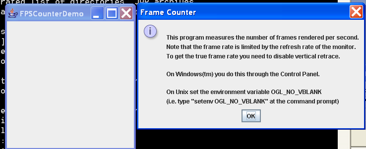 Frames per second counter